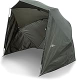 NGT Großes 127 cm Brolly Shelter Regenschirmsystem + Seiten Karpfen Grobfischen...