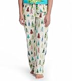 Little Blue House Damen Women's Jersey Pants Pyjama Bottoms Pyjamahose, Weihnachtsbäume,...