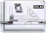 Generisch Professionelle Zeichenplatte DIN A3 mit Schiebelineal & Zubehör -...