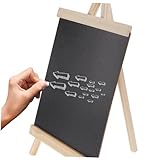 MAGICLULU Holz kreidetafel mit Klappbarem Ständer Wiederbeschreibbare Mini schiefertafel...