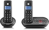Motorola E212 - DECT Digitales Schnurlostelefon mit Anrufbeantworter (12 min.)...