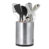 Syfunlv Küchen Utensil Behälter,360° Drehbar Küchenutensilienhalter aus Edelstahl 8.2...