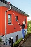 Dachrinnenreiniger - Dachrinnenbürste mit Teleskobstiel - Knickgelenk und...