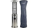 Traedgard Gas Heizstrahler California Edelstahl | 180 cm | Heizpilz mit 9,5 kW |...