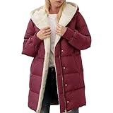 MJGkhiy Damen Winterjacke Angebot Elegant Lange Daunenjacke Übergröße Warm Parka...