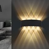 Lureshine Wandleuchte LED Innen, 22x8x5cm Up an Down Wandlampe,...