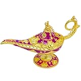 inheming Aladdin-Lampe, Aladdin Magic Lampe, Gold Dekoration Genie Öllampe,Magische Lampe...