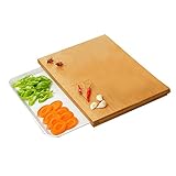 TPPIG Erweiterbares Bambus-Schneidebrett-Set mit Tabletts und DECKELN für die...