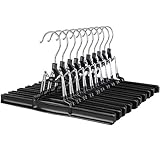 SONGMICS Hosenbügel 10 Stück aus Metall - Hosenspanner Rockbügel Kleiderbügel...