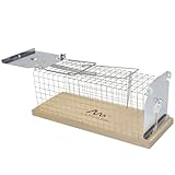 GARDIGO® Rattenfalle Lebendfalle I Aus Holz und Metall I 30 cm groß I ohne...