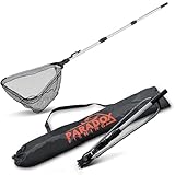 Paradox Fishing gummierter Kescher 2,1m I Teleskop Kescher Angeln I gummiert Angelkescher...