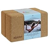ALPIDEX Yogablock 2er oder 4er Set ökologisch und nachhaltig Naturkork aus Portugal...