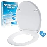 Toilettendeckel mit Absenkautomatik,WC Sitz Quick Release Funktion und Softclose...