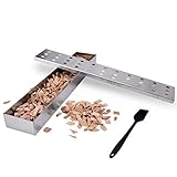 Dailyart Räucherbox für gasgrill und Holzkohlegrills, Smokerbox aus rostfreiem Edelstahl...