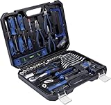 Scheppach Werkzeugkoffer WZK120 | 97-teiliges Werkzeugset in stabilem...