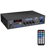 LiNKFOR Audio Leistungs Stereoverstärker, Bluetooth Heim Audioverstärker Tragbarer...