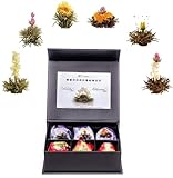 Creano Teeblumen Mix 6er ErblühTee 'Weißer & Schwarzer Tee' in edeler...