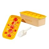 Eiswürfelbehälter für Gefrierschrank, Stapelbare Silikon-Kugelform für Eiswürfel,...
