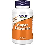 Now Foods, Super Enzyme, 90 Tabletten, Laborgeprüft, Hochdosiert, Calcium, Glutenfrei,...