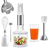5-in-1 Stabmixer Edelstahl 1000W Mixer,Turbo-Funktion,6 Einstellbaren...