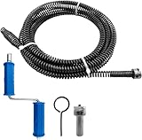 Rohrreinigungsspirale 5m, ø 10mm Rohrreinigungsspirale Abflussreiniger...