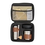 zwxqe Camping Coffee Set, Portable Coffee Kit, Multi-Functional Bean Grinding Machine,...