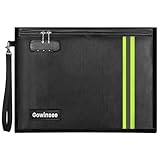 Verbessert Feuerfeste und Wasserdichte Tasche Aktentasche mit Schloss (38x28cm)...