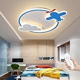 LED Deckenleuchte Kinderzimmerlampe Dimmbar mit Fernbedienung Decke Licht Cartoon Wolken...