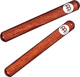 Meinl Percussion Wood Claves Classic - 1 Paar zylindrische Klanghölzer - Mit schneidendem...