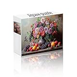 Puzzle Erwachsene 1500 Teile Blume, Obst Puzzle Lernspiel Herausforderung Schwierigkeit,...