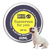 Noseprint LSF 50 Sonnenschutzbalsam für Haustiere 60 ml in Dose | Feuchtigkeitsspendender...
