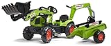 Falk – 2040N – Outdoor-Spielzeug – Baggerlader Claas Arion 410 + Anhänger +...