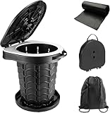 Campingtoilette Faltbar Camping Toiletten(WC) mit Deckel - imodomio Mobile...