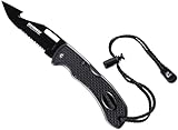 CRESSI Unisex-Adult Chaku Knife Electro Planting Black Tauchermesser,...