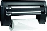 Emsa 509247 3-fach-Schneidabroller für Folie und Küchenrolle, Extralange Rollen,...