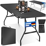 KESSER® Buffettisch Tisch klappbar Kunststoff 183x76 cm Campingtisch Partytisch...