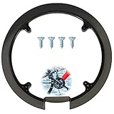 SWRCEYJH Fahrrad Kettenschutzring Schwarze Kunststoff Kettenradabdeckung 8...