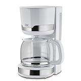 KHG Kaffeemaschine KA-129 WE2 aus Edelstahl/Kunststoff in weiß, Kapazität für...