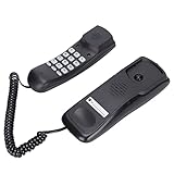 Slimline Heimtelefon, an der Wand Montierbares Telefon mit Wahlwiederholung der Letzten...