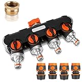 Sylanda 4 Wege Verteiler Wasser : 3/4 Zoll und 1/2 Zoll Verteiler 4 Wege, 4 Wege...