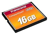 Transcend 16GB CompactFlash 133 Speicherkarte (CF-Karte) bis zu 50/20 MB/s, unterstützt...