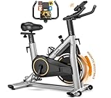 Heimtrainer Fahrrad mit APP, SLUNSE Leises Hometrainer Ergometer mit LCD-Monitor,...