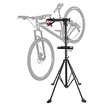 SHZICMY Fahrrad Montageständer inkl. Ausgleichsstange&Werkzeugablage, Reparaturständer...