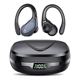 CASCHO Bluetooth 5.3 Kopfhörer Sport, 60H mit Ladekoffer LED Anzeige, ENC HD Anruf, In...