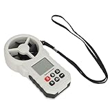 Digitales Anemometer, Windgeschwindigkeitsmesser, LCD-Anzeige, Reichweite 0,3–30 M/s,...