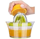 iheyfill Zitronenpresse 4 in 1 Orangenpresse Zitruspresse mit Behälter 400ml,...