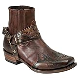 ORANDESIGNE Herren Western Cowboystiefel Vintage Westernstiefel Cowboy Stiefeletten...