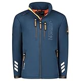 Geographical Norway Richywood Men - Kapuzen-Softshelljacke Mann Wasserdicht - Outdoor...
