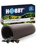 HOBBY Aquaristik Catfish Cave M I 5 x 12 cm I Brut- und Versteckhöhle aus gebranntem Ton...