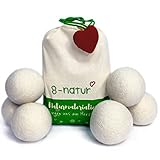 8-Natur - TÜV getestete Trocknerbälle für Wäschetrockner und Daunenjacken...